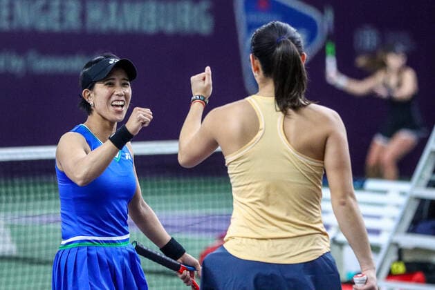 Tennis I Women I Tennis Future Hamburg 2021 I 14 01 2021 Arianne Hartono , Shiho Akita Hamburg Hamburger Tennis Verband e V Hamburg Germany Copyright: xLobeca RalfxHomburgx