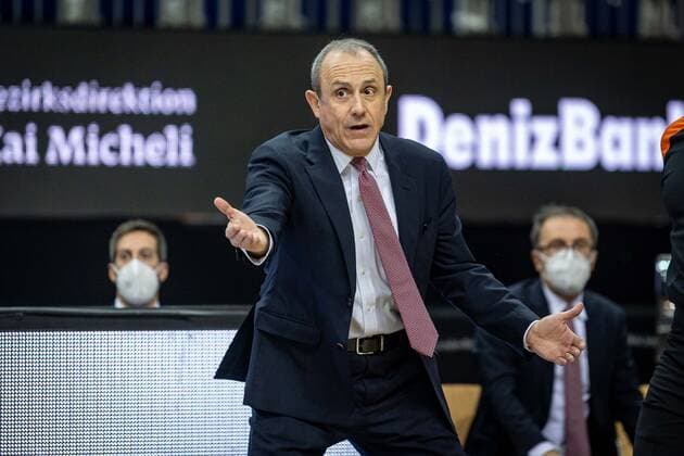 Basketball Berlin 14 01 2021 Season 2020 2021 Euroleague Regular Season Alba Berlin vs AX Armani Exchange Milan Ettore Messina Milan, coach.