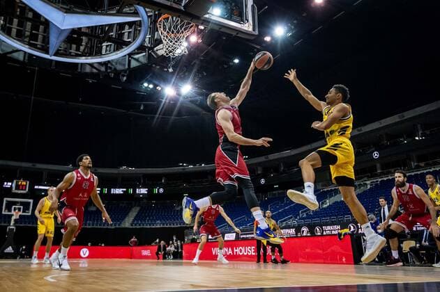 Basketball Berlin 14 01 2021 Season 2020 2021 Euroleague Regular Season Alba Berlin vs AX Armani Exchange Milan Maodo Lo Alba Berlin, No 00 Michael Roll Milan, No 10