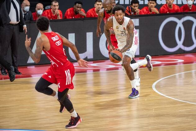 Trey Thompkins 33 Real Madrid , FC Bayern Basketball vs Real Madrid, Basketball, Euroleague, 15 01 2021 Munich Bavaria Germany Copyright: xkolbert-press UlrichxGamelx