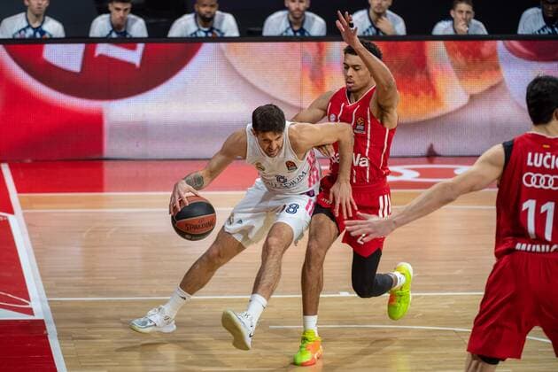 Nicolas Laprovittola 8 Real Madrid , Wade Baldwin 2 FC Bayern , FC Bayern Basketball vs Real Madrid, Basketball, Euroleague, 15 01 2021 Muenchen Bayern Germany Copyright: xkolbert-press UlrichxGamelx