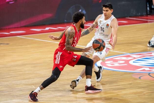 D Seeley 4 FC Bayern , Gabriel Deck 14 Real Madrid , FC Bayern Basketball vs Real Madrid, Basketball, Euroleague, 15 01 2021 Muenchen Bayern Germany Copyright: xkolbert-press UlrichxGamelx