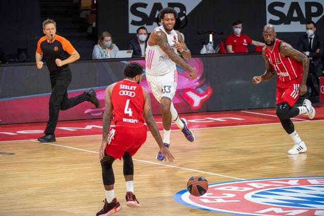 Trey Thompkins 33 Real Madrid , FC Bayern Basketball vs Real Madrid, Basketball, Euroleague, 15 01 2021 Munich Bavaria Germany Copyright: xkolbert-press UlrichxGamelx