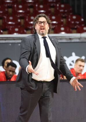 FCBB Head Coach Andrea TRINCHIERI Basketball, FC Bayern Madrid, Euroleague, 2020 2021 season, on 15 1 2021 in Munich, A U D I D O M E, Germany Source Copyright Credit Oryk HAIST. xx