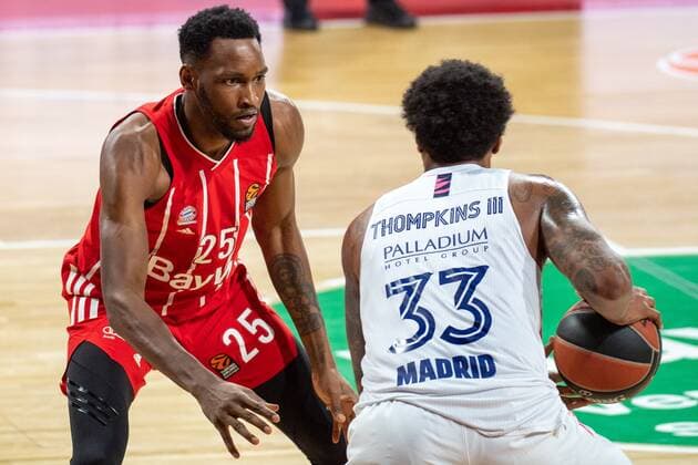 JaJuan Johnson 25 FC Bayern , Trey Thompkins 33 Real Madrid , FC Bayern Basketball vs Real Madrid, Basketball, Euroleague, 15 01 2021 Muenchen Bayern Germany Copyright: xkolbert-press UlrichxGamelx