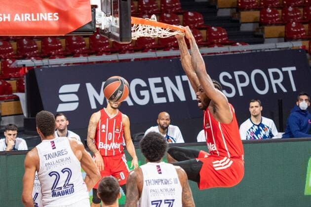 Jalen Reynolds 8 FC Bayern , dunk, FC Bayern Basketball vs Real Madrid, Basketball, Euroleague, 15 01 2021 Muenchen Bayern Germany Copyright: xkolbert-press UlrichxGamelx