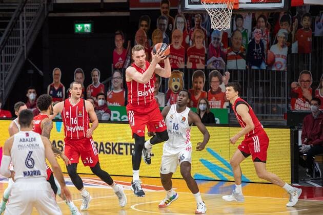 Leon Radosevic 43 FC Bayern , FC Bayern Basketball vs Real Madrid, Basketball, Euroleague, 15 01 2021 Munich Bavaria Germany Copyright: xkolbert-press UlrichxGamelx