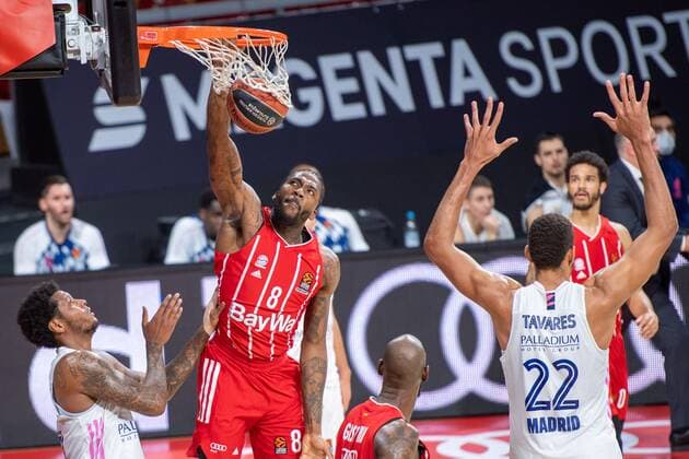 Jalen Reynolds 8 FC Bayern , dunk, FC Bayern Basketball vs Real Madrid, Basketball, Euroleague, 15 01 2021 Muenchen Bayern Germany Copyright: xkolbert-press UlrichxGamelx