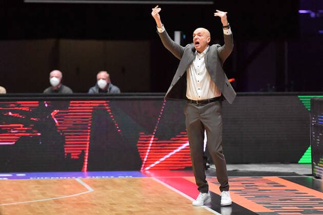 Chemnitz, Germany 15 January 2021 BBL 2020 2021 Niners Chemnitz vs Telekom Baskets Bonn Coach Rodrigo Pastore Chemnitz Copyright: xFotostandx xDostmannx