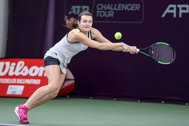 In the picture Jesika MALECKOVA CZE Tennis Future Hamburg ITF W25 Hamburg, Hamburg, Tennis Verband Hamburg, 16 01 2021,