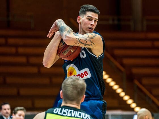 Bogdan Radosavlevic HAKRO Merlins Crailsheim , 15 , HARKO Merlins Crailsheim vs medi bayreuth, 1 Bundesliga, Basketball, Men, 16 01 2021 HARKO Merlins Crailsheim vs medi bayreuth, 1 Bundesliga, Basketball, Men, 16 01 2021 Ilshofen Copyright: xEibner-Pressefotox EP_mst