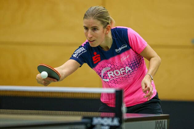 despor 16 01 2021 Langstadt, Ekkehard Colmar Hall Table Tennis Women 1 Bundesliga TSV Langstadt SV DJK Kolbermoor emspor, emonline, oespor, v l , Kristin Lang TT Women 1 Bundesliga SV DJK Kolbermoor Foto Joaquim Ferreira Copyright: JoaquimxFerreira