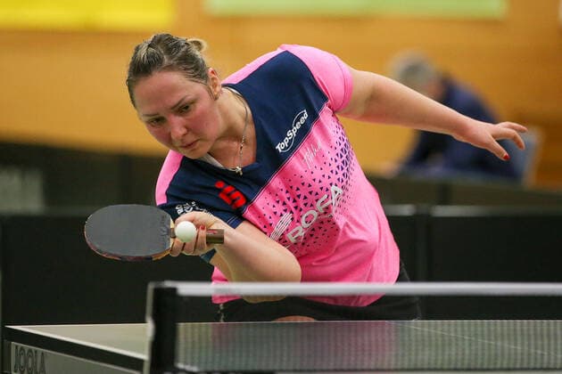 despor 16 01 2021 Langstadt, Ekkehard Colmar Halle Table Tennis Women 1 Bundesliga TSV Langstadt SV DJK Kolbermoor emspor, emonline, oespor, v l , Svetlana Ganina RUS TT Women 1 Bundesliga SV DJK Kolbermoor Foto Joaquim Ferreira Copyright: JoaquimxFerreira