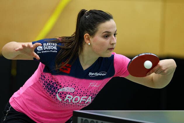 despor 16 01 2021 Langstadt, Ekkehard Colmar Hall Table Tennis Women 1 Bundesliga TSV Langstadt SV DJK Kolbermoor emspor, emonline, oespor, v l , Anastasia Bondareva TT Women 1 Bundesliga SV DJK Kolbermoor Photo Joaquim Ferreira Copyright: JoaquimxFerreira