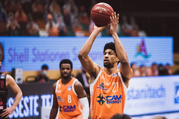 easyCredit BBL 13 Matchday RASTA Vechta vs JobStairs GIESSEN 46ers, 16 01 2021 Jordan Kahlil Barnett RASTA Vechta, 21 easyCredit BBL 13 Matchday RASTA Vechta vs JobStairs GIESSEN 46ers on 16 01 2021 in Vechta RASTA Dome , Germany, Copyright: xBEAUTIFULxSPORTS Neddermannx