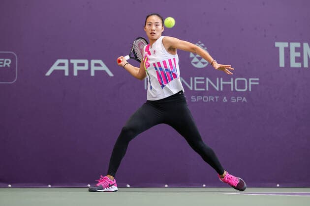 In the picture Qinwen ZHENG CHN Q Winner 2021 Tennis Future Hamburg ITF W25 Hamburg, Hamburg, Tennis Verband Hamburg, 17 01 2021,