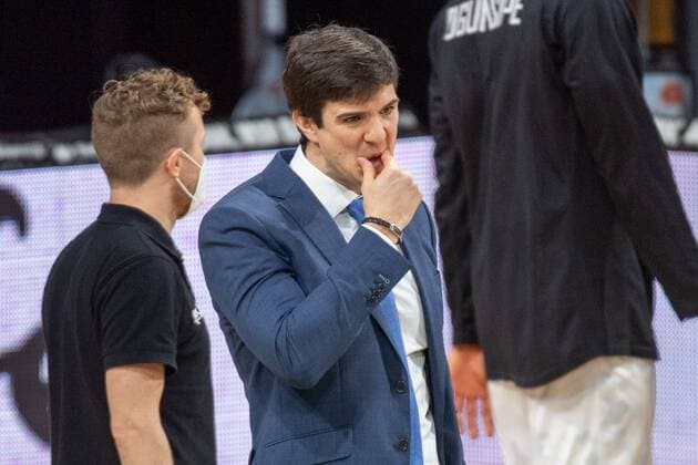 Head Coach Pedro Calles Hamburg Towers , FC Bayern Basketball vs Hamburg Towers, BBL, 17 01 2021 Muenchen Bayern Germany Copyright: xkolbert-press UlrichxGamelx