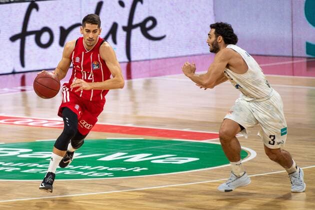 Diego Flaccadori 12 FC Bayern , Max Dileo 3 Hamburg Towers , FC Bayern Basketball vs Hamburg Towers, BBL, 17 01 2021 Muenchen Bayern Germany Copyright: xkolbert-press UlrichxGamelx