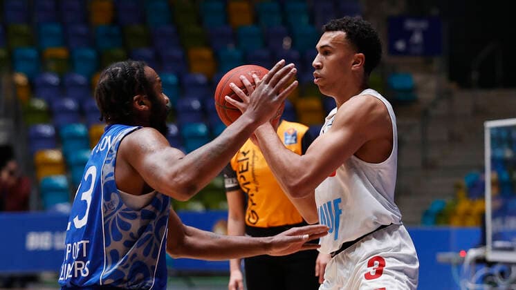 Germany, Frankfurt am Main, Fraport Arena, 17 01 2021, emspor, emonline, despor, deonline, FRAPORT SKYLINERS s Oliver Wuerzburg, Basketball, BBL picture v li v li Quantez Robertson Fraport Skyliners and Tyson Ward s Oliver Wuerzburg , Copyright: HMBxMedia xHeikoxBecker