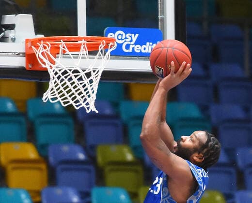 17 01 2021, xhbx, Basketball BBL Bundesliga, Frankfurt Skyliners s Oliver Würzburg emspor, v l Quantez Robertson Fraport Skyliners Frankfurt Frankfurt am Main.