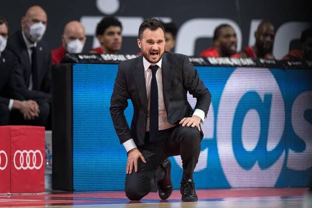 Basketball, BBL, 20210117, FC Bayern Munich Hamburg Towers In the picture Co coach of FC Bayern Munich Adriano VERTEMATI Munich Audi Dome Bavaria Germany. Copyright: Passion2Press MarkusxFischerx