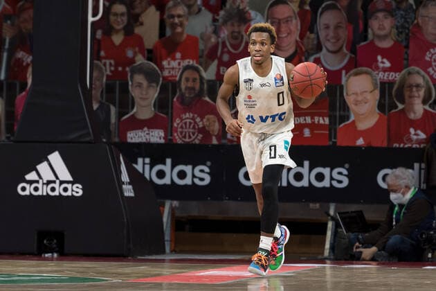 Basketball, BBL, 20210117, FC Bayern München Hamburg Towers In the picture T J SHORTS Hamburg Towers, 0 Munich Audi Dome Bayern Germany Copyright: Passion2Press MarkusxFischerx
