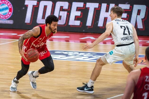 b0, Justus Hollatz 21 Hamburg Towers , FC Bayern Basketball vs Hamburg Towers, BBL, 17 01 2021 Munich Bavaria Germany Copyright: xkolbert-press UlrichxGamelx