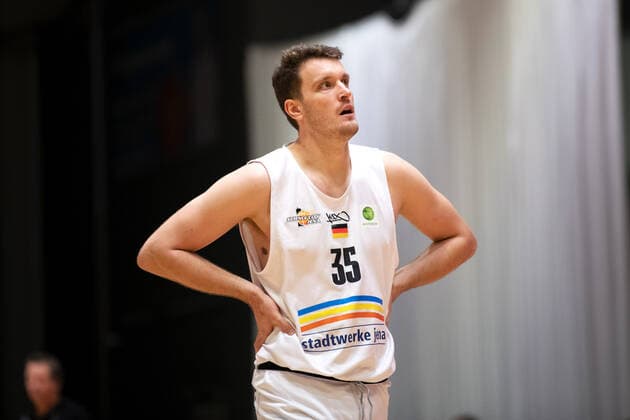 BARMER 2 Basketball Bundesliga ProA Saison 2020 2021 Spieltag 16 am 17 1 2021 Science City Jena vs VfL Kirchheim Knights Stephan Haukohl Jena , disappointed, Portrait Sparkassen Arena Jena