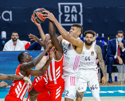 MATCH Day 19 Euroleague Mens Madrid Real Madrid vs Crvena Zvezda mts Belgrade Edy Tavares Johnny O™Bryant Duop Reath Madrid Madrid Spain Basketball  Copyright: xAlbaxPachecox