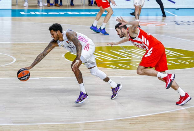 MATCH Day 19 Euroleague Mens Madrid Real Madrid vs Crvena Zvezda mts Belgrade Trey Thompkins Marko Jagodic Kuridza Madrid Madrid Spain Basketball  Copyright: xAlbaxPachecox