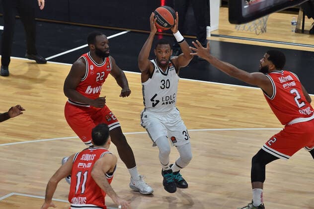 Norris Cole (asvel) BASKETBALL : LDLC ASVEL vs Olympiakos Le Piree - Euroleague - 19 01 2021 FredericChambert Panoramic 