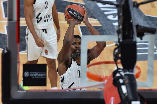 Kevarrius Hayes (asvel) BASKETBALL : LDLC ASVEL vs Olympiakos Le Piree - Euroleague - 19 01 2021 FredericChambert Panoramic 