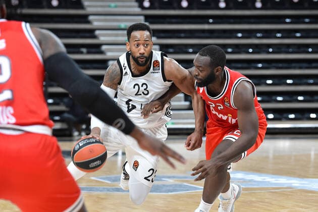 David Lighty (asvel) BASKETBALL : LDLC ASVEL vs Olympiakos Le Piree - Euroleague - 19 01 2021 FredericChambert Panoramic 