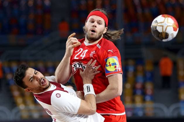 Bilder des Jahres 2021, Sport 01 Januar Sport Themen der Woche KW03 Sport Bilder des Tages Denmark v Qatar - IHF Men s World Championships Handball 2021 CAIRO, EGYPT - JANUARY 21: Mikkel Hansen of Denmark in action during the 27th IHF Men s World Championship, WM, Weltmeisterschaft Group II match between Denmark and Qatar at Cairo Stadium Sports Hall on January 21, 2021 in Cairo, Egypt. SlavkoxMidzor PIXSELL