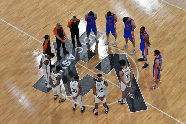 Les joueurs (asvel) vs (valence) BASKETBALL : LDLC ASVEL vs Valence - Euroleague - 21 01 2021 FredericChambert Panoramic 