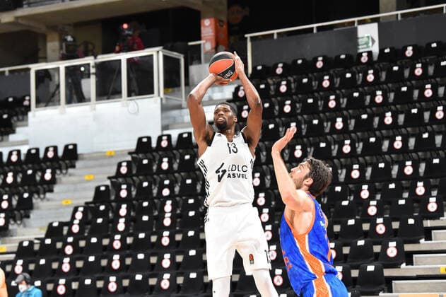 Kevarrius Hayes (asvel) BASKETBALL : LDLC ASVEL vs Valence - Euroleague - 21 01 2021 FredericChambert Panoramic 