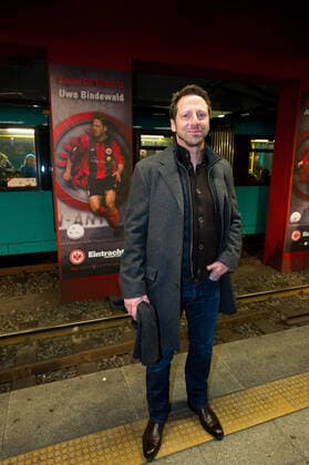 Pillars of Eintracht 23 01 2013 Frankfurt x1x Presentation of the Pillars of Eintracht at the U Bahn Station Willy Brandt Platz Uwe Bindewald former player Eintracht Frankfurt Frankfurt Hessen Germany