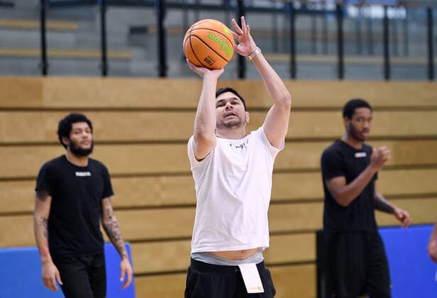 Basketball 2 Bundesliga 2020 2021 Tigers Tuebingen 22 01 2021 Training of the Tigers Tuebingen in the Volksbank Arena in Rottenburg Coach Daniel Jansson