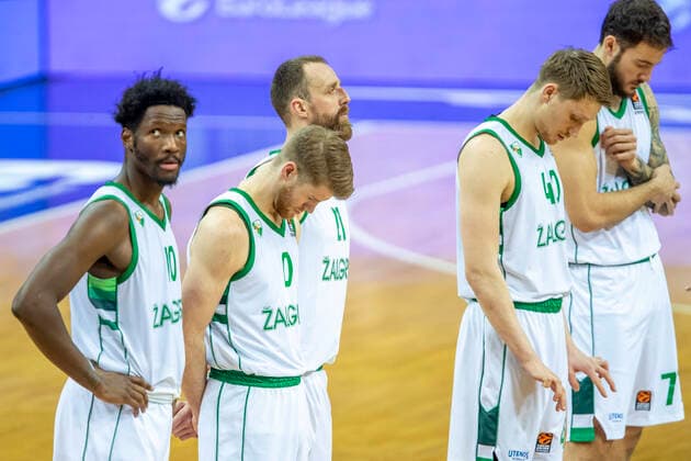 Basketball, EuroLeague, Zalgiris Kaunas - Olympiakos Piräus 2021-01-22 Kaunas Lithuania. Basketball team Zalgiris Kaunas plays vs Olympiacos Piraeus from Greece Euroleague game at Zalgiris arena in Kaunas on Friday 22 of January 2021. Kaunas Lithuania  Copyright: xKarolisxKavolelisx euroleague basketball