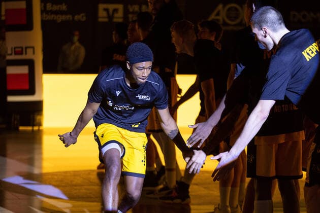 Isaiah Crawley Tigers Tübingen, 53 1 ¨¨¨Tigers Tübingen vs Eisbären Bremerhaven, 2 Basketball, Bundesliga, Pro A, Barmer 2 Basketball, Matchday 17, Season 2020 2021, 23 01 2021, ¨¨ Tigers Tübingen Eisbären Bremerhaven, Basketball, 2 Bundesliga, Barmer 2 Basketball, Matchday 17, Season 2020 2021, 23 01 2021 Rottenburg am Neckar. Copyright: xNinaxSander xEibnerxPressefotoxIx EP_NSR