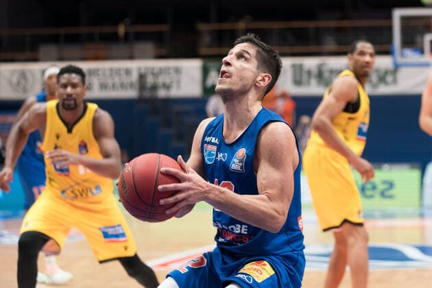 Syntainics MBC MHP Riesen Ludwigsburg, Basketball, Bundesliga, Men, 14 Matchday, 23 01 2021, Roko Rogic MBC, 32 Syntainics MBC MHP Riesen Ludwigsburg, Basketball, Bundesliga, Men, 14 Matchday, 23 01 2021, Weissenfels Copyright: xSchulz Eibner-Pressefotox ep_esz