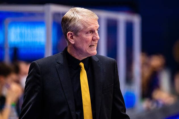 Coach John Patrick MHP Riesen Ludwigsburg during the match Season 2020 2021 Men in the EasyCredit Bundesliga between Syntainics MBC and MHP Riesen Ludwigsburg at Stadthalle Weissenfels on 23 January 2021 in Weissenfels, Saxony Anhalt, Germany