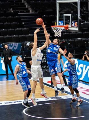 Johannes Richter Towers , Marco Völler FRA Basketball Bundesliga, BBL easyCredit Basketball, season 2020 2021, 14 matchday 23 01 21, Hamburg, Hamburg Towers vs FRAPORT SKYLINERS, Â