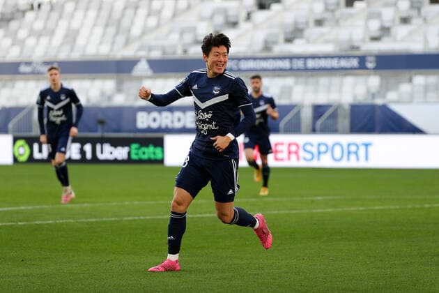 JOIE - 18 UI JO HWANG (BOR) FOOTBALL : Bordeaux vs Angers - Ligue 1 Uber Eats - 24 01 2021 FEP Panoramic 