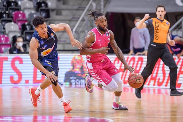 easyCredit BBL, Telekom Baskets Bonn vs HAKRO Merlins Crailsheim, 24 01 2021 Xavier Pollard Telekom Baskets Bonn 2 , easyCredit BBL, Telekom Baskets Bonn vs HAKRO Merlins Crailsheim on 24 01 2021 at Telekom Dome Bonn, Bonn Nordrhein Westfalen Copyright: xBEAUTIFULxSPORTS Mueller-Laschetx