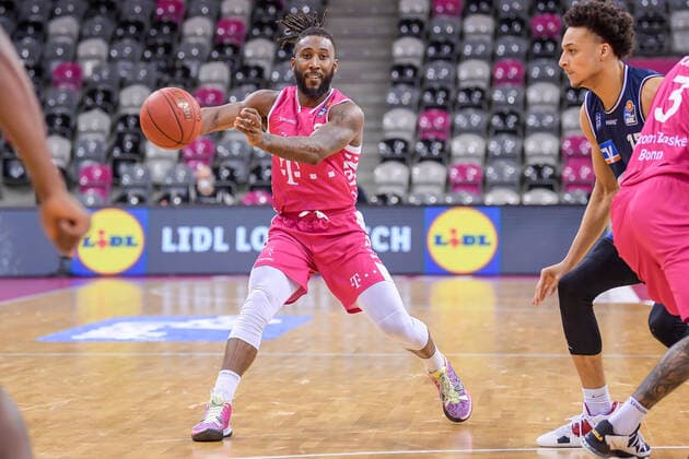 easyCredit BBL, Telekom Baskets Bonn vs HAKRO Merlins Crailsheim, 24 01 2021 Xavier Pollard Telekom Baskets Bonn 2 , easyCredit BBL, Telekom Baskets Bonn vs HAKRO Merlins Crailsheim on 24 01 2021 at Telekom Dome Bonn, Bonn Nordrhein Westfalen Copyright: xBEAUTIFULxSPORTS Mueller-Laschetx