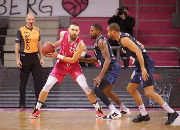 Deividas Gailius Telekom Baskets Bonn vs HAKRO Merlins Crailsheim easyCredit BBL 1 Bundesliga , Season 2020 2021 , Matchday 14