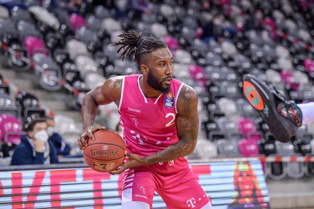 easyCredit BBL, Telekom Baskets Bonn vs HAKRO Merlins Crailsheim, 24 01 2021 Xavier Pollard Telekom Baskets Bonn 2 , easyCredit BBL, Telekom Baskets Bonn vs HAKRO Merlins Crailsheim on 24 01 2021 at Telekom Dome Bonn, Bonn Nordrhein Westfalen Copyright: xBEAUTIFULxSPORTS Mueller-Laschetx