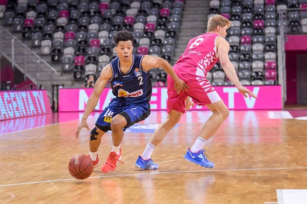 easyCredit BBL, Telekom Baskets Bonn vs HAKRO Merlins Crailsheim, 24 01 2021 Trae Bell Haynes HAKRO Merlins Crailsheim 2 , easyCredit BBL, Telekom Baskets Bonn vs HAKRO Merlins Crailsheim on 24 01 2021 at Telekom Dome Bonn, Bonn Nordrhein Westfalen Copyright: xBEAUTIFULxSPORTS Mueller-Laschetx