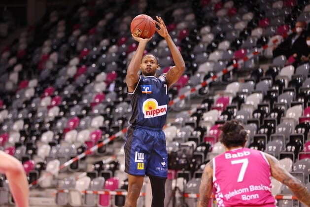 Telekom Baskets Bonn vs Haywood Highsmith HAKRO Merlins Crailsheim easyCredit BBL 1 Bundesliga , Season 2020 2021 , Matchday 14